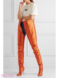 Las mejores ofertas en Botas Hasta la Rodilla Naranja para Mujer | eBay