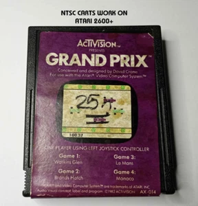 GRAND PRIX ATARI 2600/7800/2600+ AX-014 Activision Cart only/working NTSC - Picture 1 of 9