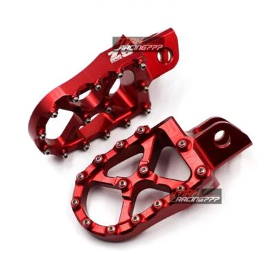 脚钉自行车踏板踏板红色适用于川崎Klx140L/G/RF — 第 1/4 张图片