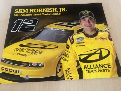 Sam Hornish Jr. AUTOGRAPHED SIGNED #12 Alliance Truck Parts Hero Card #N10 - Image 1 of 2