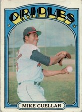 1972 Topps #70 Mike Cuellar Baltimore Orioles