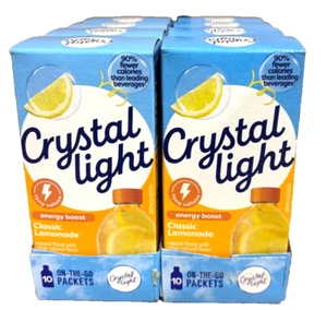 Crystal Light Classic Lemonade Packets Energy Boost (Case of 8 boxes) - Picture 1 of 3