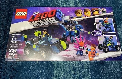 LEGO 70826 The LEGO Movie 2 Rex's Rex-treme Offroader! BRAND NEW FACTORY SEALED - Image 1 of 2
