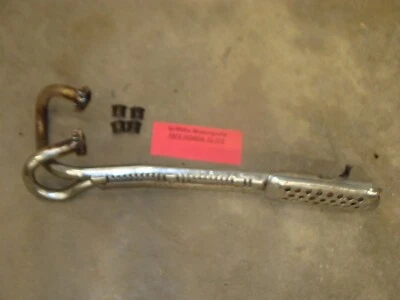 Honda Cl175 CB 175 1972 fabricante original tubo de escape montaje silenciador escudo térmico Foto 1 de 4