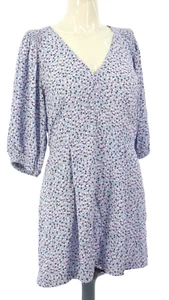 Zara Floral Playsuit Romper 3/4 Puff Sleeve V Neck Skort Size M BNWT RRP £29.99 - Picture 1 of 13