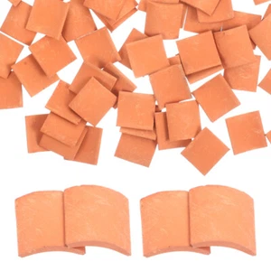80 Pcs Roof Tiles Sand Table Architectural Decoration Tiny Mini Child - Picture 1 of 12