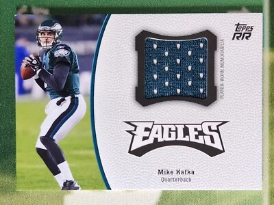 MIKE KAFKA 2011 Topps Rising Rookies FIR-MK RC FRESHMAN IMPRESSIONS JERSEY Relic - Image 1 of 2