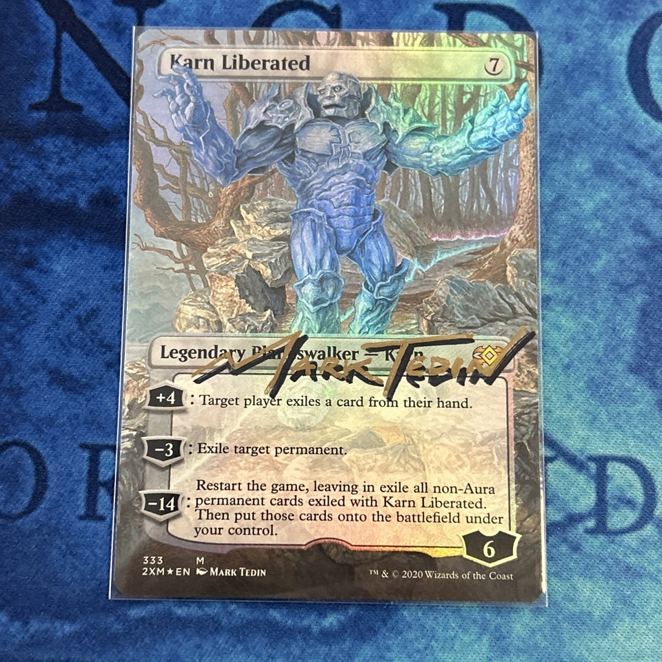Karn Liberated ARTIST PROOF FOIL MTG Double Masters NM Mark Tedin - Image 1 of 4