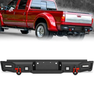W/ Sensor Holes Rear Bumper For 1999-2016 Ford F250 F350 F450 3rd Gen Super Duty - Image 1 of 4