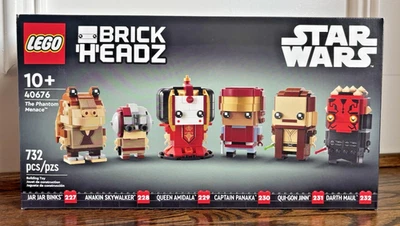 Lego 40676 La Amenaza Fantasma BrickHeadz Star Wars Set Retirado NUEVO Sellado Foto 1 de 4