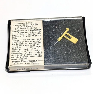 Walco W-142STDS Stylus Needle Replacement For Sonotone 9T 16T 18T Cartridge  - Image 1 of 4