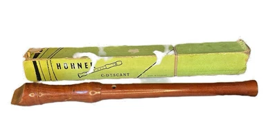 老式 Hohner C-Descant Konzert 音乐会木制录音机德国制造 — 第 1/4 张图片