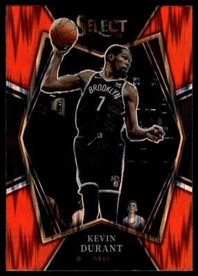 2021-22 Panini Select #135 Kevin Durant Orange Flash Prizms - Image 1 of 2
