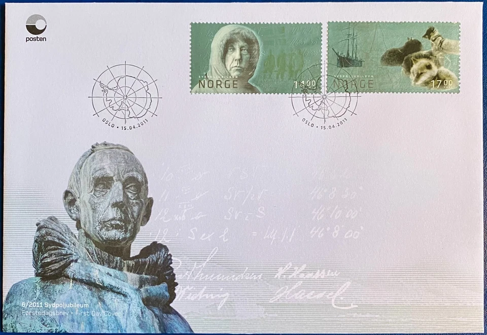 Norway FDC Year 2011 Roald Amundsen South Pole 100 Years Anniversary - Image 1 of 1