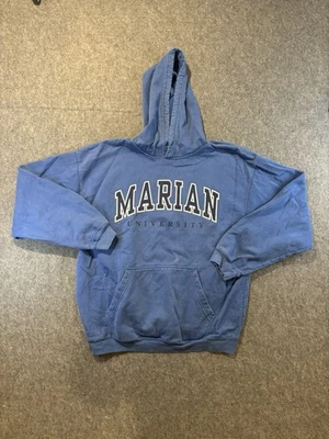 Marian University Men’s Hoodie Sweatshirt Size Large Blue - Image 1 of 4