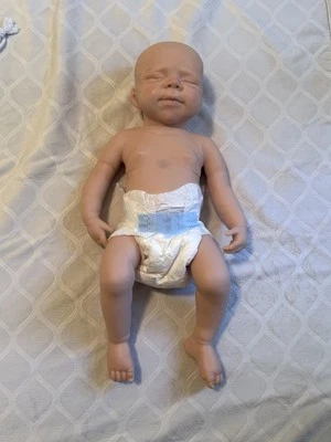 Bonecas bebês de silicone corpo inteiro realistas recém-nascidas boneca menina silicone 18 polegadas - Imagem 1 de 4