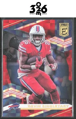 Devin Singletary 2020 Donruss Elite Red #10 #/399 - Image 1 of 2