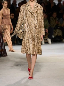 DRIES VAN NOTEN RICCA EMBELLISHED COAT SNAKE SEQUIN S/S25 RUNWAY SIZE M WOMENS - Picture 1 of 15