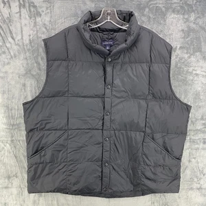 Gilet imbottito trapuntato Lands End nero uomo XXL 50-52 campeggio escursionismo outdoor - Foto 1 di 11