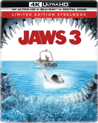 Jaws 3 Limited Edition 4K Steelbook 4K UHD Blu-ray  NEW Foto 1 de 4