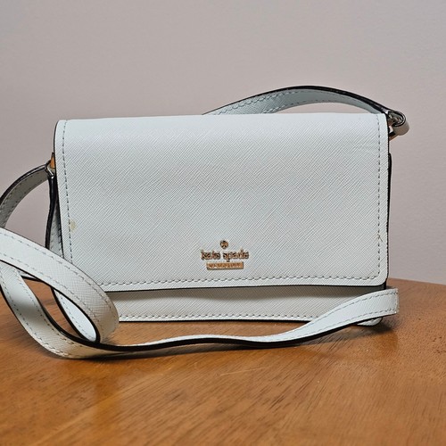 Portafoglio Kate Spade piccolo blu chiaro pastello tracolla viaggio vacanza