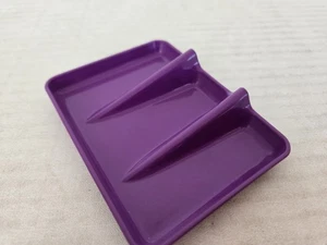 Tupperware 1278 Purple Soap Dish Caddy Scrubby Scouring Pad Holder FREE SHIPPING - Picture 1 of 3