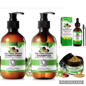 3in1 Hair Growth shampoo Conditioner + Oil + Mask With, Batana Oil, Rosemary oil - Picture 1 of 9