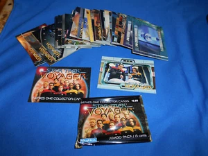 STAR TREK Voyager Series 1 Complete Base SET 100 CARDS & Wrapper in Case - Picture 1 of 2