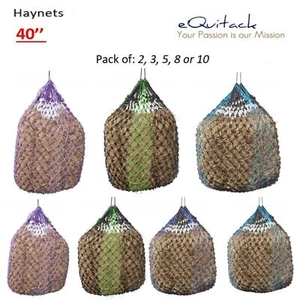Trickle Haynet Haylage Feed Small Holes Hay Net Large Durable 40'' Set Buy - Picture 1 of 1