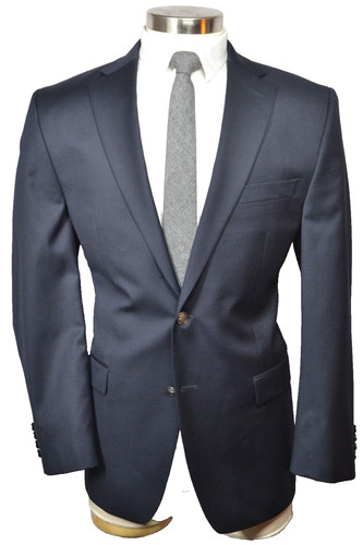 Giacca blazer cappotto sportivo MICHAEL KORS uomo blu navy lana REG FIT 2 bottoni 42R