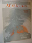 At Sundown Love Is Calling Me Home Fox Trot 1927 Walter Donaldson