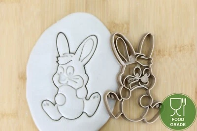 Keksstempel/ Ausstechform Ostern Osterhase versch. Logos aus biolog. PLA ca.8cm - Bild 1 von 4