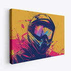 Paintball Sport Colorful Minimalist 2 Horizontal Canvas Wall Art Prints Pictures
