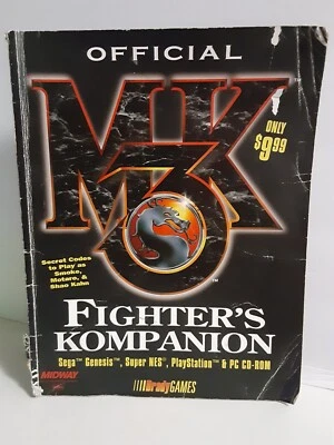 Official Mortal Kombat 3 Fighter’s Kompanion Brady Games 1995 MK3 Sega SNES PS1 - Image 1 of 4