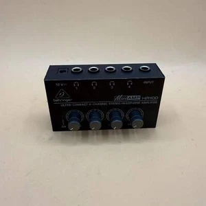 Behringer Micro Amp Ultra Compact 4-Channel Stereo Headphone Amplifier HA400 - Picture 1 of 8