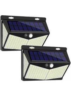 208 LED WHITE waterproof motion sensor solar light - Picture 1 of 7