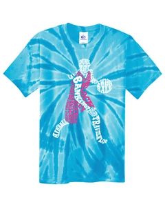 Girls Basketball Player Youth Tie Dye T-Shirt Team Gift Idea - Picture 1 of 10