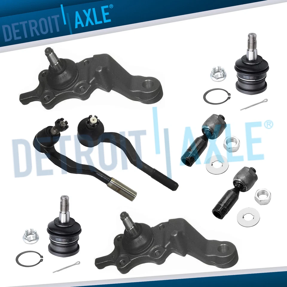 4WD Front Upper Lower Ball Joints Outer Tie Rods for 1999 - 2004 Toyota Tacoma - Изображение 1 из 4