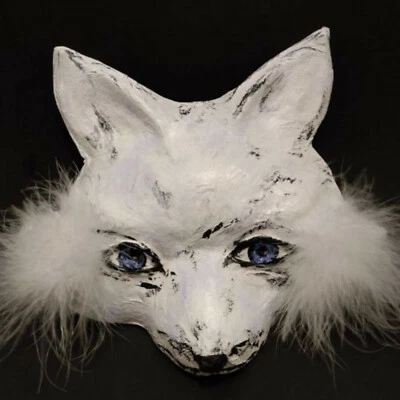 Fox wall mask,Arctic Fox mask Fox costume Halloween mask Fox Wall Art Original - Image 1 of 4