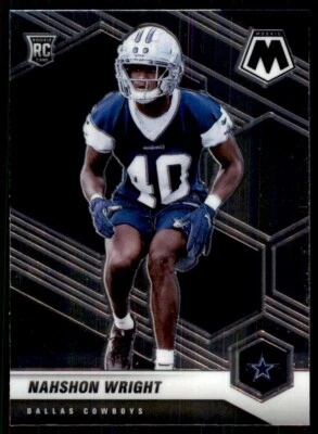 2021 Panini Mosaic Nahshon Wright Football Cards #349 - Image 1 of 2