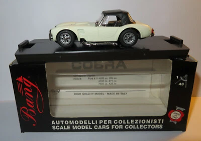 BANG MADE IN ITALY SHELBY AC COBRA STRADALE WHITE IN BOX 1/43 #412 - Photo 1/4
