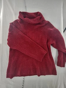Pierre Cardin Vintage Red Medium acrylic long sleeve turtleneck sweater - Picture 1 of 7
