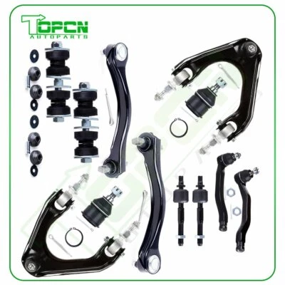 For 1990-1993 Honda Accord 14pcs Front Suspension Kit Upper Control Arms Tie Rod - Image 1 of 4