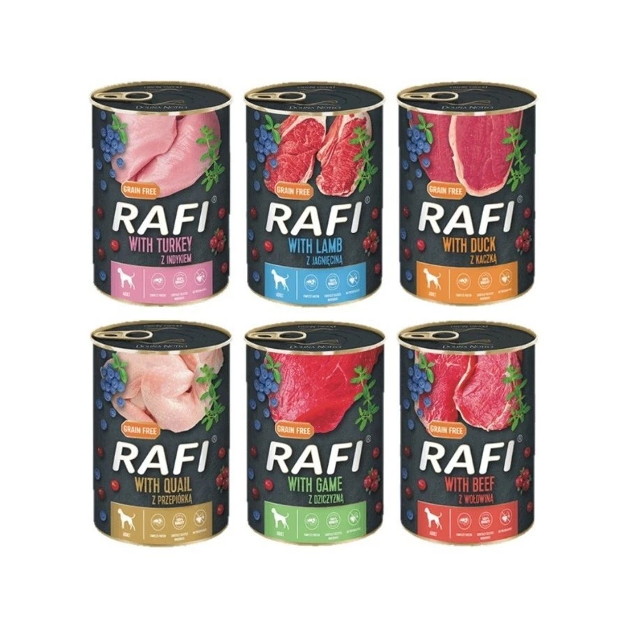 DOLINA NOTECI RAFI Hunde-Nassfutter mit Wachtel - 400g Dose