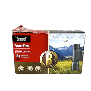 Bushnell 131632 PowerView Ultra High Power Compact Lightweight Binoculars 16x32 - Picture 1 of 7