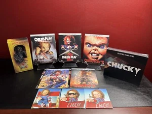 Childs Play 1-3 Collectors Edition Deluxe (4K UHD+Blu-ray+Posters+Figure+Pins) 3 - Picture 1 of 12