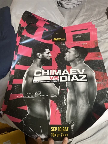 UFC 279: Chimaev vs Diaz - Official Fight Poster - 22”x28” Cover