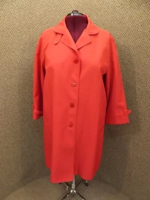 Chaqueta gabardina Misty Harbor de colección roja resistente a las manchas de lluvia para mujer talla 20 pequeña Foto 1 de 4