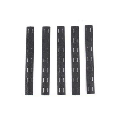 New 5.5" M-lok/ Keymod Rail Panel Strip Cover Slot Covers Snap-in 5PCS Pack - Image 1 of 4