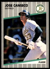 1989 Fleer Jose Canseco J Oakland Athletics #5